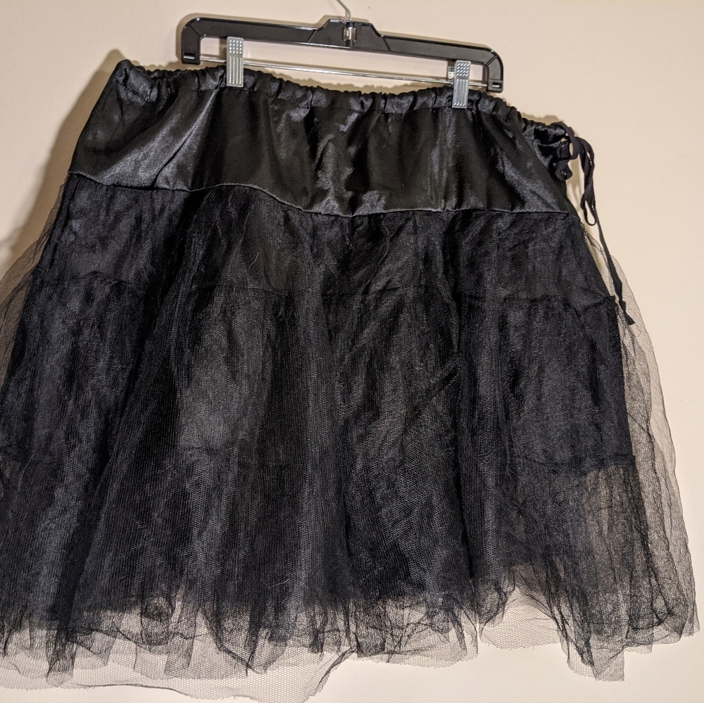 Silk and tulle tutu plus size with drawstrings